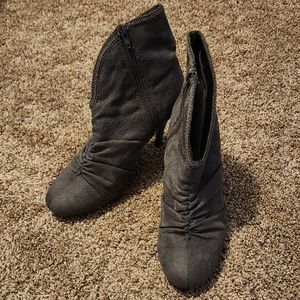 Paprika Grey Ankle Booties